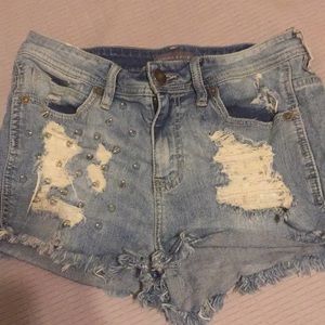 Denim shorts